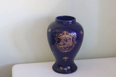 vaza bambus: Vase, color - Blue