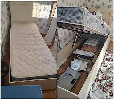 yatak ikinci el: Çarpayı bazalı 75 azn satılır cox az işlənib 220 sm dır. ünvan — 1