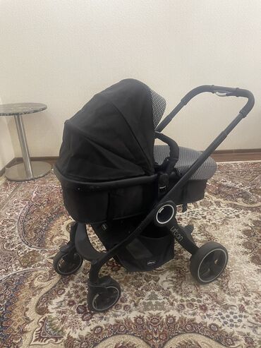 Коляски: Коляска, цвет - Черный, Б/у — 3