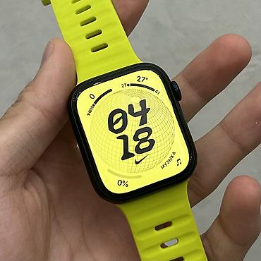 чехол на 7: Apple Watch Series 7, 45 мм (алюминий), цвет корпуса — тёмно-синий — 2