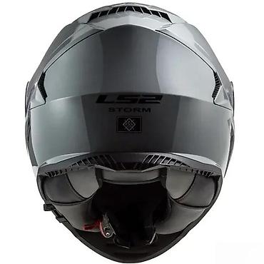 Oprema za bicikliste: LS2 Storm integralna moto kaciga – siva, aerodinamičnog dizajna - — 2