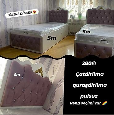 Çarpayılar: Yeni, Təknəfərlik çarpayı, Bazalı, Matras ilə, Siyirməsiz, Azərbaycan — 3