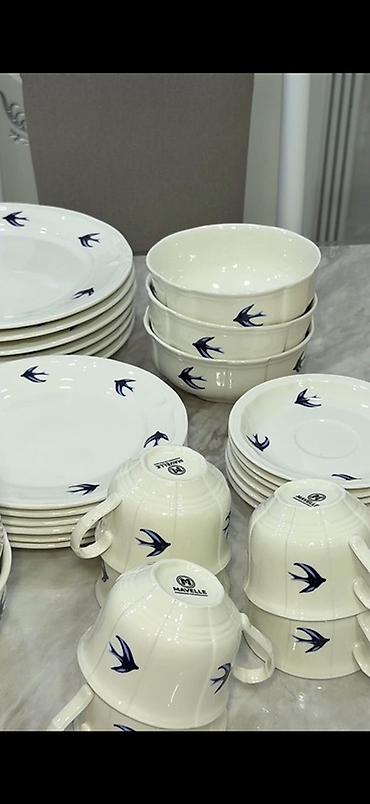 Наборы посуды: Столовый сервиз Marvelle «Ласточки», фарфор/керамика, классический — 1