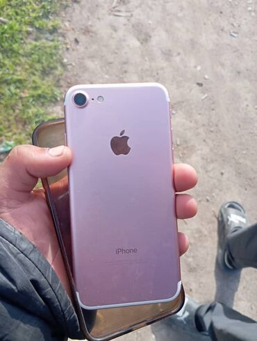айфон 10с: IPhone 7, Б/у, 128 ГБ, Розовый, Защитное стекло, Чехол, 100 %