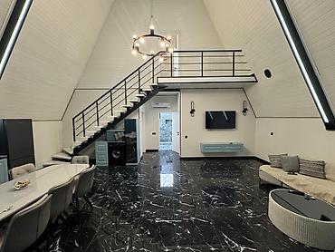7 mikrorayon: A-frame (üçbucaq formalı) dizayna malik bağı evi – geniş həyət və — 7