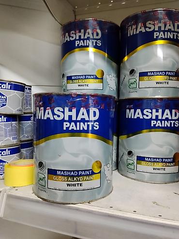 Эмаль: Краска Mashad Paints — глянцевая алкидная, белая. - Тип: Gloss Alkyd — 1