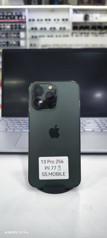 Apple iPhone: IPhone 13 Pro, 256 GB, Alpine Green, Face ID
