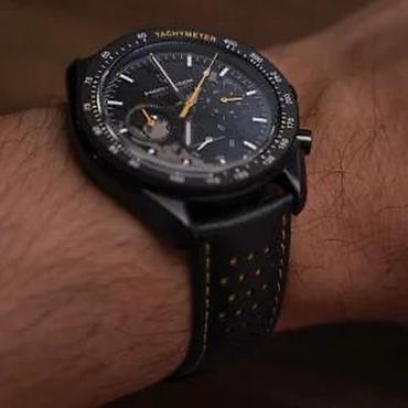 Ručni satovi: PAGANI DESIGN PD-1779 -40mm- Crna/Žuta -Omega Speedmaster Potpuno nov — 11