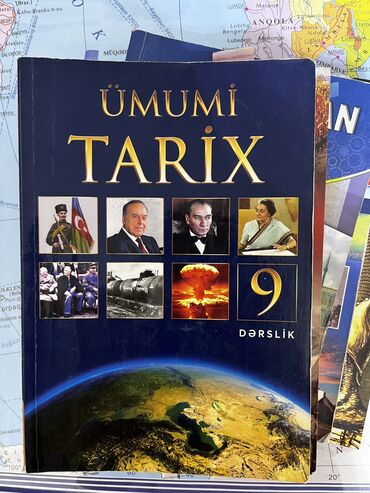 CD, DVD disklər və kassetlər: 9cu sinif köhnə nəşr Ümumi tarix kitabı satıram, 8 aznə almışam 4 azn
