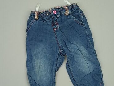 modne zestawy ubrań: Spodnie jeansowe, 6-9 m, stan - Dobry
