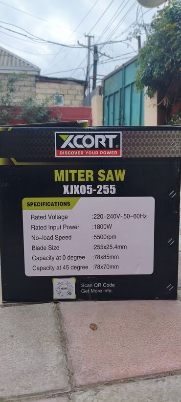 Uqlorezlər: XCORT XJX05-255 göncü (miter) mişar – 255 mm / 10" Xüsusiyyətlər: - — 3