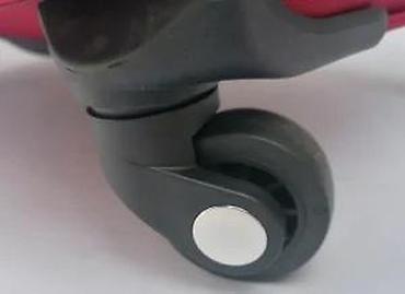 Putni koferi i torbe: Veliki putni kofer na točkićima – crveni - Materijal: mekani tekstil — 15