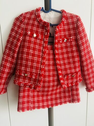 новый спортивный костюм: Комплект, түсү - Кызыл