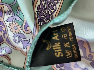 шёлковый: Платок, Шейный платок, Осень-весна, Шелк, С узорами — 8