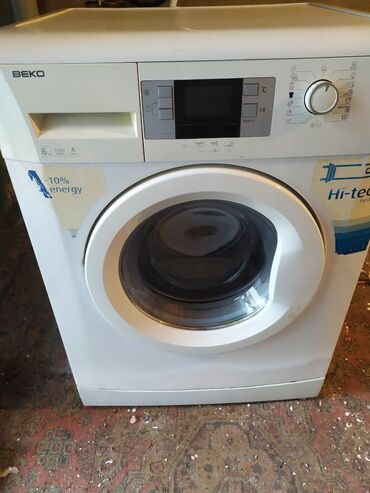 paltaryuyan teze: Paltaryuyan maşın Beko, 6 kq, İşlənmiş, Avtomat, Qurutma var, Kredit yoxdur, Pulsuz çatdırılma