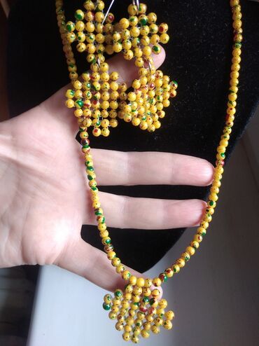 Setovi nakita: Handmade, Set: Minđuše, Ogrlica — 8