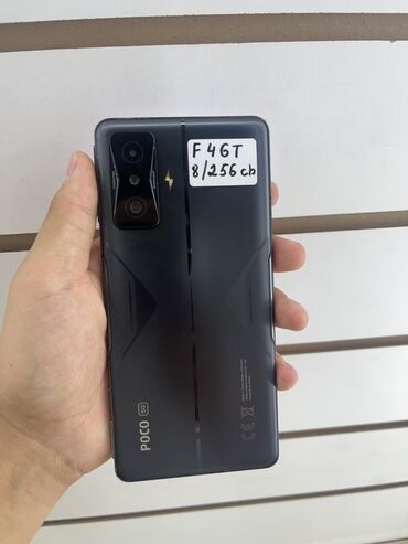 поко х4 jt: Poco F4 GT, Колдонулган, 256 ГБ, түсү - Кара, 2 SIM