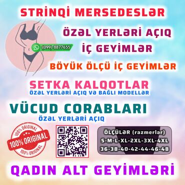 Kolqotkalar, corablar: 👙 Qadın Alt Geyimləri 🔸🇫🇷 🇹🇷 🇧🇷 🇮🇪 🇨🇳 🔹 təzə etikatkalı ✔️ 🔹