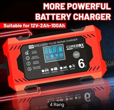 Avtomobil akkumulator zaryadkalari: Corebox 12V intellektual impuls təmiri cihazı. Avtomobil, akkumulyator — 2