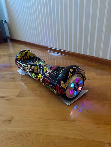 Elektrik nəqliyyatı: Smart balans skuter (hoverboard) – rəngli qrafiti dizayn — 6