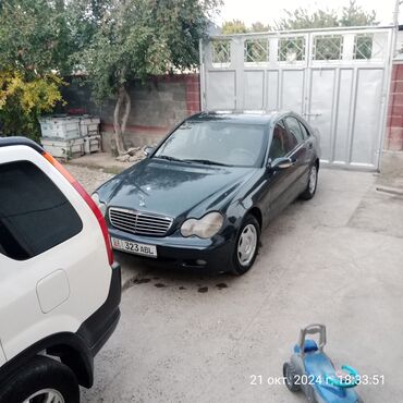 бишкек арзан машина: Mercedes-Benz C-Class: 2002 г., 2 л, Механика, Бензин, Седан