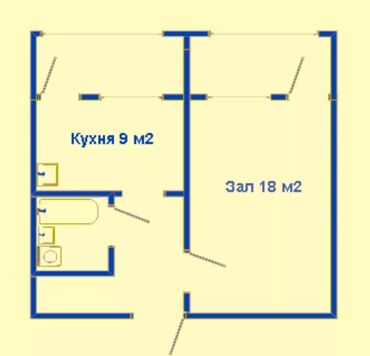 Долгосрочная аренда квартир: 1 комната, 35 м², 106 серия, 3 этаж, Старый ремонт