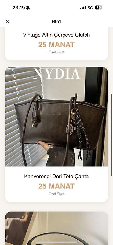 Çantalar: Məhsul: For You – xüsusi çanta kolleksiyası 1) Vintage Qızılı — 2