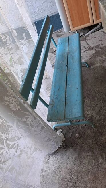 стулья для сада: Скамейка Металл, Со спинкой, Без крыши
