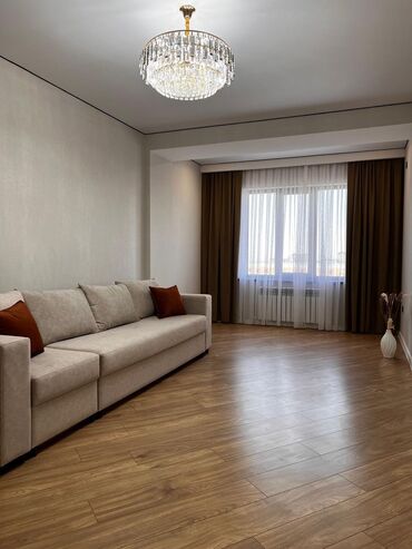 аренда квартира бишкек восток 5: 3 комнаты, 96 м², Элитка, 10 этаж, Дизайнерский ремонт