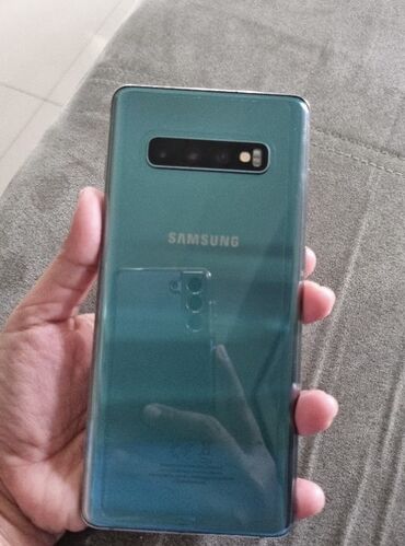 s10 original: Samsung Galaxy S10 Plus, 512 GB, rəng - Yaşıl, Barmaq izi, Face ID, Sənədlərlə