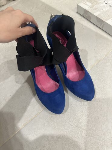 туфли лаковые: Туфли 36, цвет - Синий