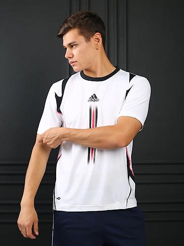 фирменные adidas: Мужская футболка, Все размеры, Adidas, Новый, цвет - Белый, Платная доставка — 8