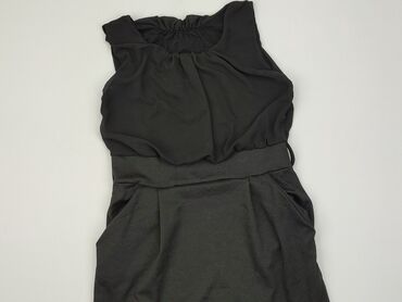 czarne bluzki bez rękawów: Tunika, S, stan - Dobry