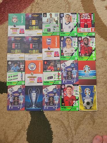 messi topu: Futbol kartları Topps/Panini üslubunda müxtəlif seriyalardan futbol — 2