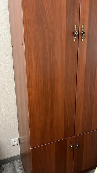 dressing table: Шкаф-купе/распашной классический из ЛДСП под древесину (тёплый орех) — 1