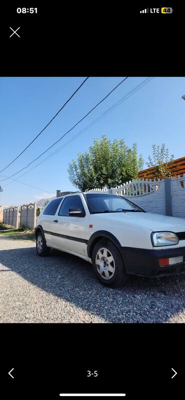 авто volkswagen: Volkswagen Golf: 1991 г., 1.4 л, Механика, Бензин, Купе