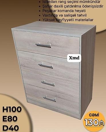 kamot qablari: Mebel: Komod (çeşidli modellər) Ölçülər: H100 x E80 x D40 sm — 3