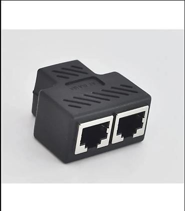 Другой декор и предметы интерьера: RJ45 разветвитель (пассивный адаптер) 1→2 - Тип: пассивный сплиттер — 2