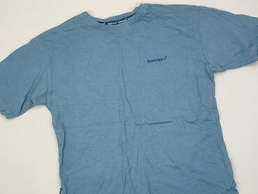 koszulka niebieska: Koszulka, 12 lat, 146-152 cm, stan - Dobry