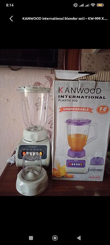 avent blender: KANWOOD International blender seti – model KW-999 Xüsusiyyətlər: - — 1