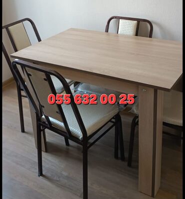 Bağ, çöl masa və oturacaq dəstləri: Yeni, Kvadrat masa, Açılmayan, Stullar ilə, Həsir toxunuşlu, Azərbaycan — 14