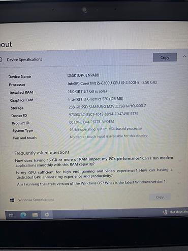 lenovo ideapad 3 ikinci el: İdeal vəziyətdə barmağ izi işləyr.heçbir problemi yoxdur iş və — 7