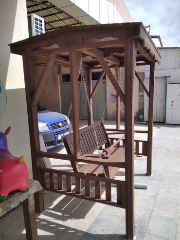 Yelləncəklər: Skamya-yelləncəl, Zontikli, Taxta — 9