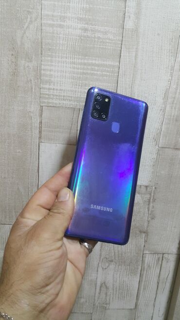 ZAZ: Samsung Galaxy A21S, rəng - Bənövşəyi, İki sim kartlı