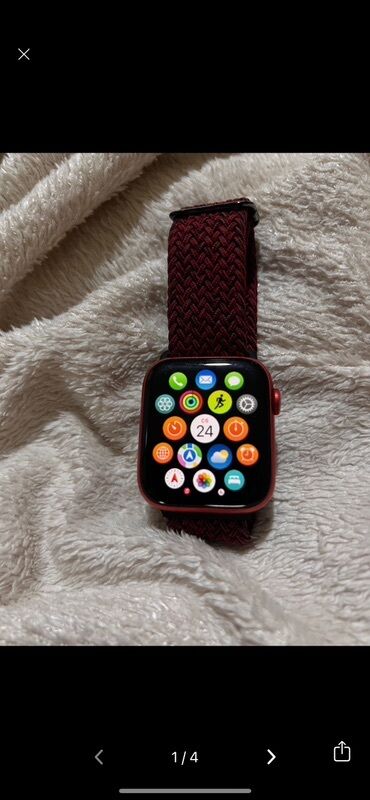 Смарт часы, Apple, Сенсорный экран, цвет - Красный