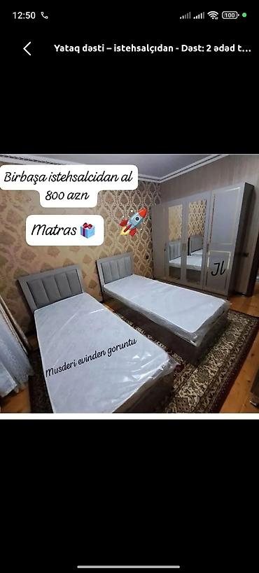 embawood silver yataq desti: Yataq dəsti – istehsalçıdan Dəst tərkibi: - 2 ədəd tək nəfərlik — 1