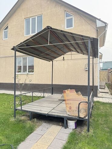 садовый дом: Беседка 4 x 3 x 2 м, Металл