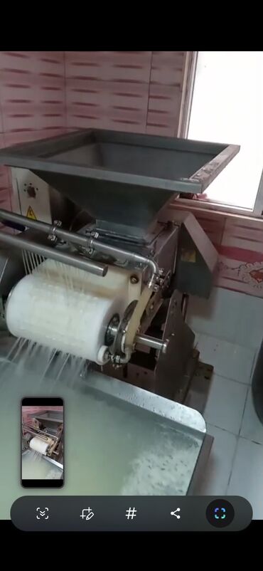 İstehsal avadanlığı: Pendir ve diger xemir mehsulları ve s hazır qida üçün, videosunada