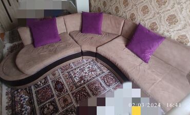 диваны б у: Угловой диван, Б/у, Нераскладной, Без подьемного механизма, Ткань, Нет доставки