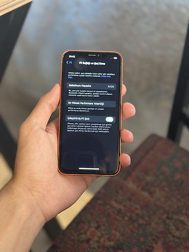 iphone 11 batareya: IPhone X, 64 GB, Narıncı, Face ID, Simsiz şarj — 3